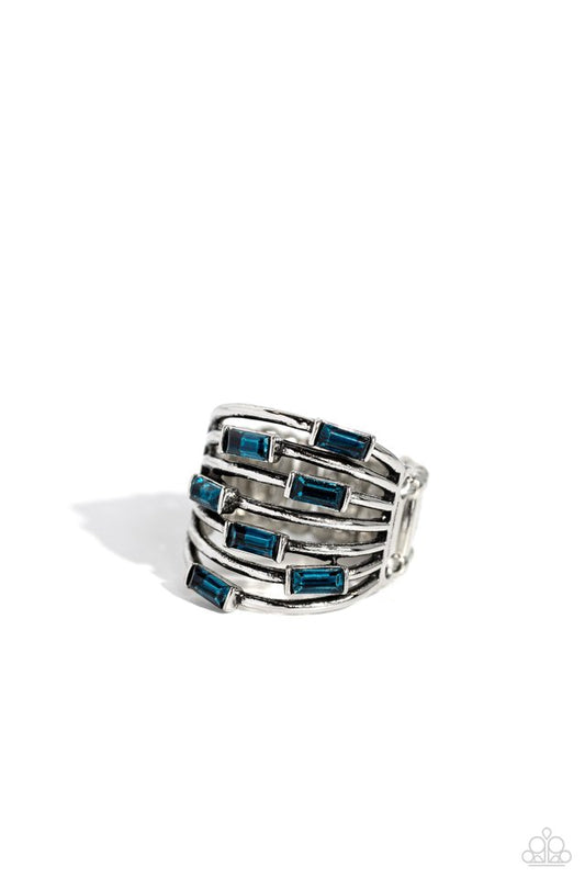 Exceptional Edge - Blue - Paparazzi Ring Image