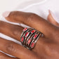 ​Exceptional Edge - Red - Paparazzi Ring Image