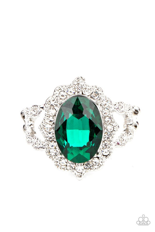 Oval Office Opulence - Green - Paparazzi Ring Image