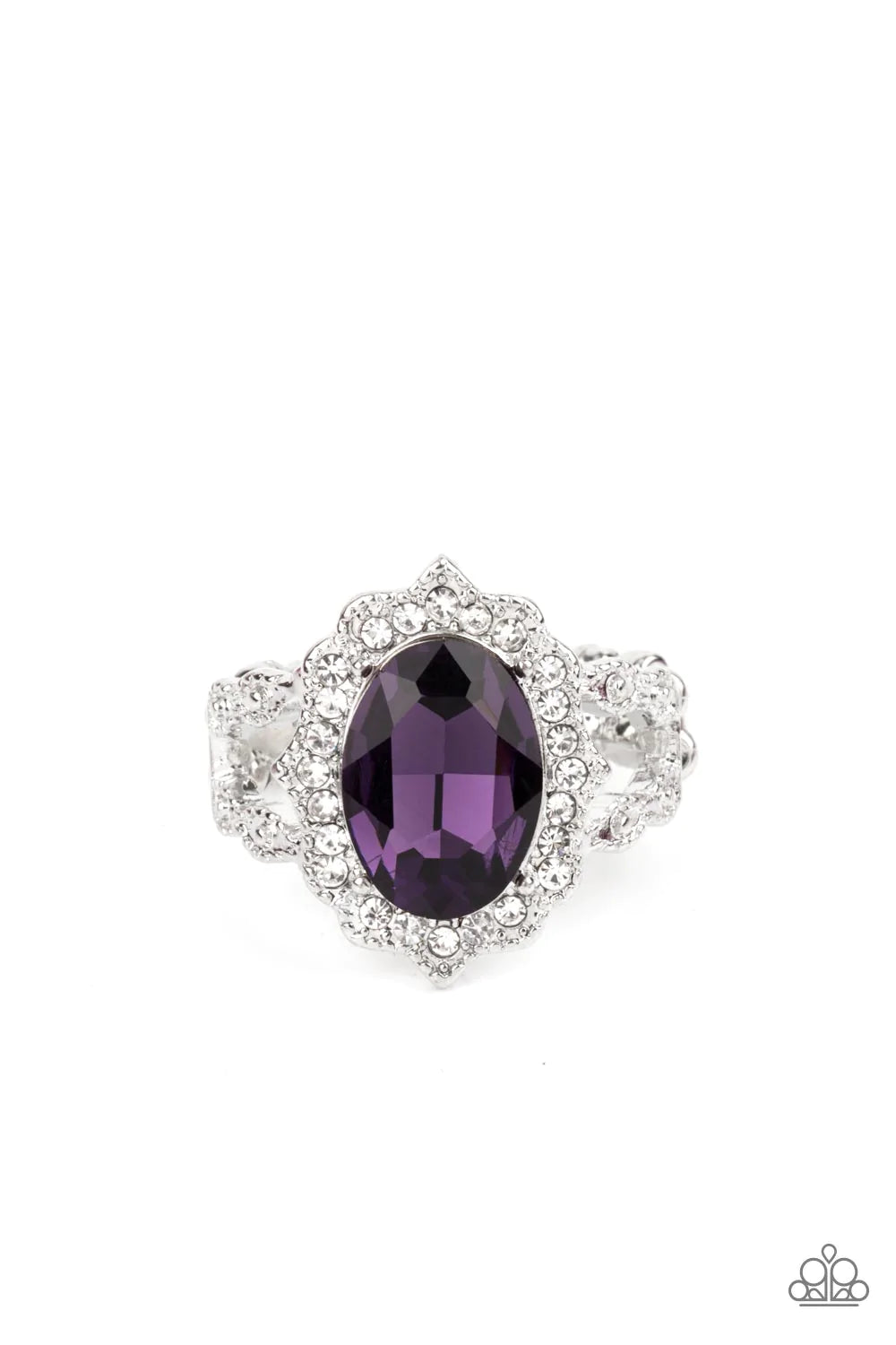 Paparazzi Ring ~ Oval Office Opulence - Purple