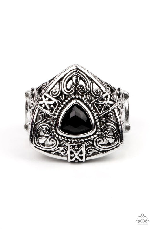 Charismatic Couture - Black - Paparazzi Ring Image