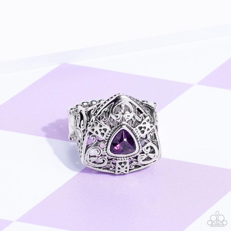 ​Charismatic Couture - Purple - Paparazzi Ring Image
