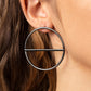 Dynamic Diameter - Black - Paparazzi Earring Image