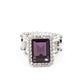 ​Glamorously Glitzy - Purple - Paparazzi Ring Image