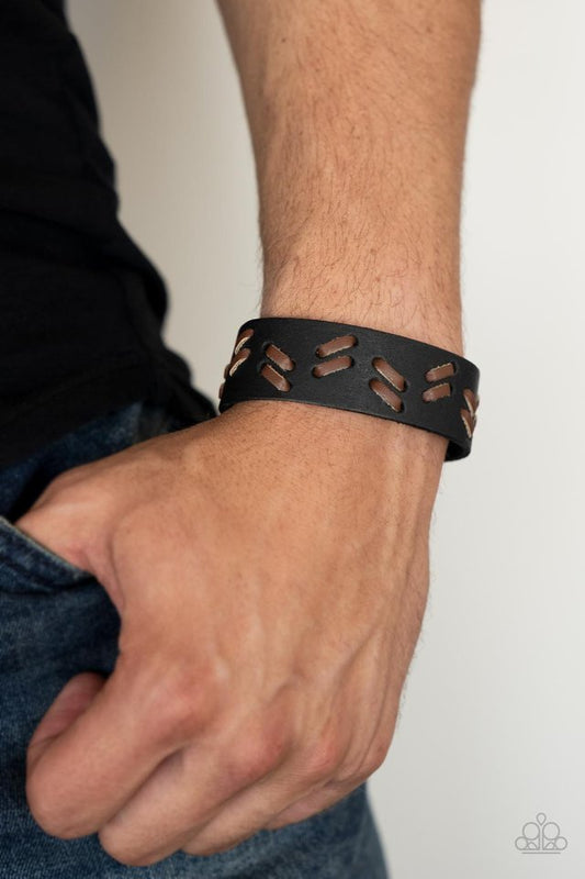 ​Suburban Wrangler - Black - Paparazzi Bracelet Image