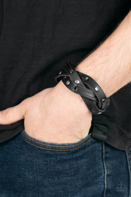 ​Rugged Roundup - Black - Paparazzi Bracelet Image