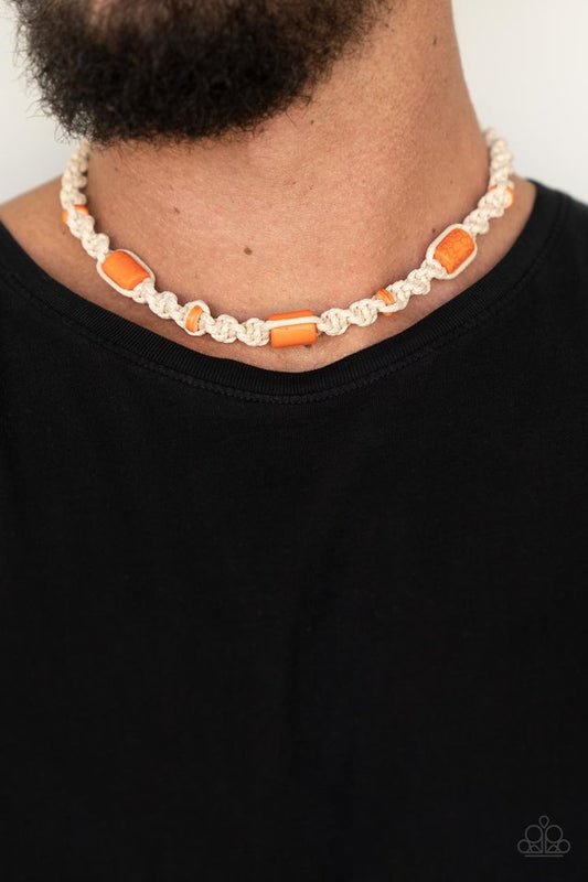 Explorer Exclusive - Orange - Paparazzi Necklace Image
