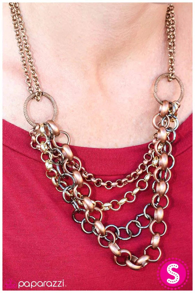 Collar Paparazzi ~ Petardo - Cobre