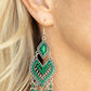 Paparazzi Earring ~ Dearly Debonair - Green