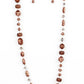 Juicy Gossip - Brown - Paparazzi Necklace Image