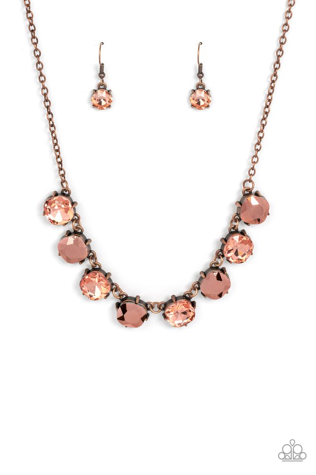 ​Dreamy Decorum - Copper - Paparazzi Necklace Image