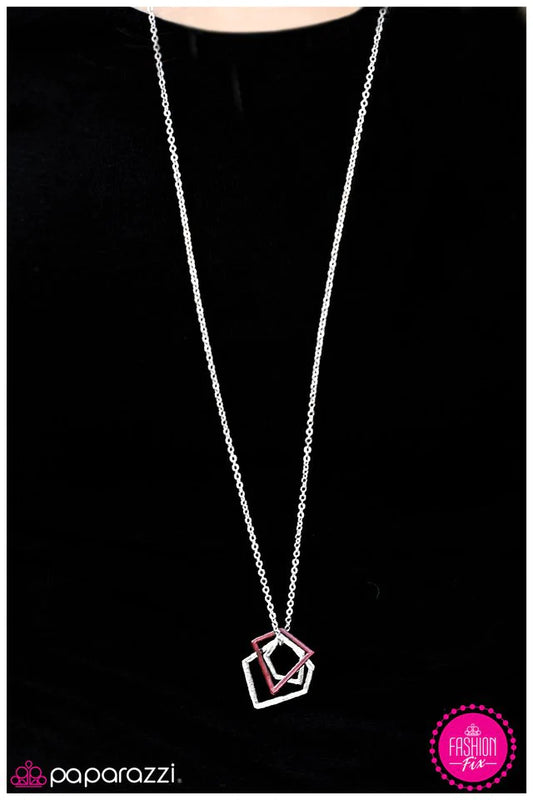 Paparazzi Necklace ~ Handle With Care - Red