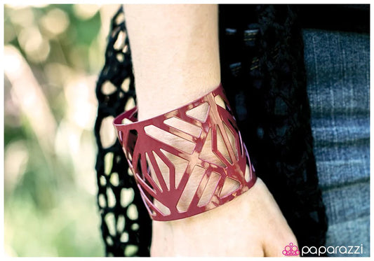 Pulsera Paparazzi ~ Reina del Amazonas - Rojo