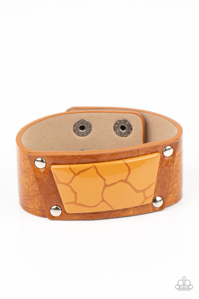 ​Geo Glamper - Brown - Paparazzi Bracelet Image