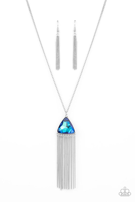 Proudly Prismatic - Blue - Paparazzi Necklace Image