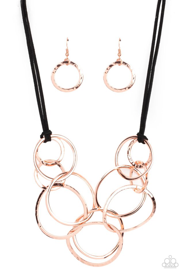 Spiraling Out of COUTURE - Copper - Paparazzi Necklace Image