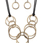 Spiraling Out of COUTURE - Brass - Paparazzi Necklace Image