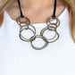 Spiraling Out of COUTURE - Brass - Paparazzi Necklace Image