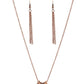 ​Dainty Dalliance - Copper - Paparazzi Necklace Image