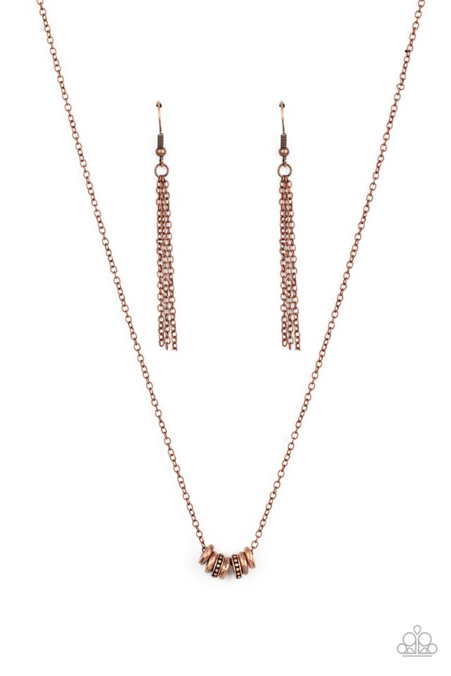 ​Dainty Dalliance - Copper - Paparazzi Necklace Image