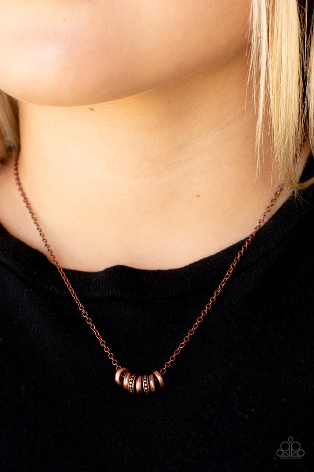 ​Dainty Dalliance - Copper - Paparazzi Necklace Image