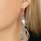 Galactic Drama - Silver - Paparazzi Earring Image