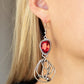 ​Galactic Drama - Red - Paparazzi Earring Image