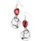 ​Galactic Drama - Red - Paparazzi Earring Image