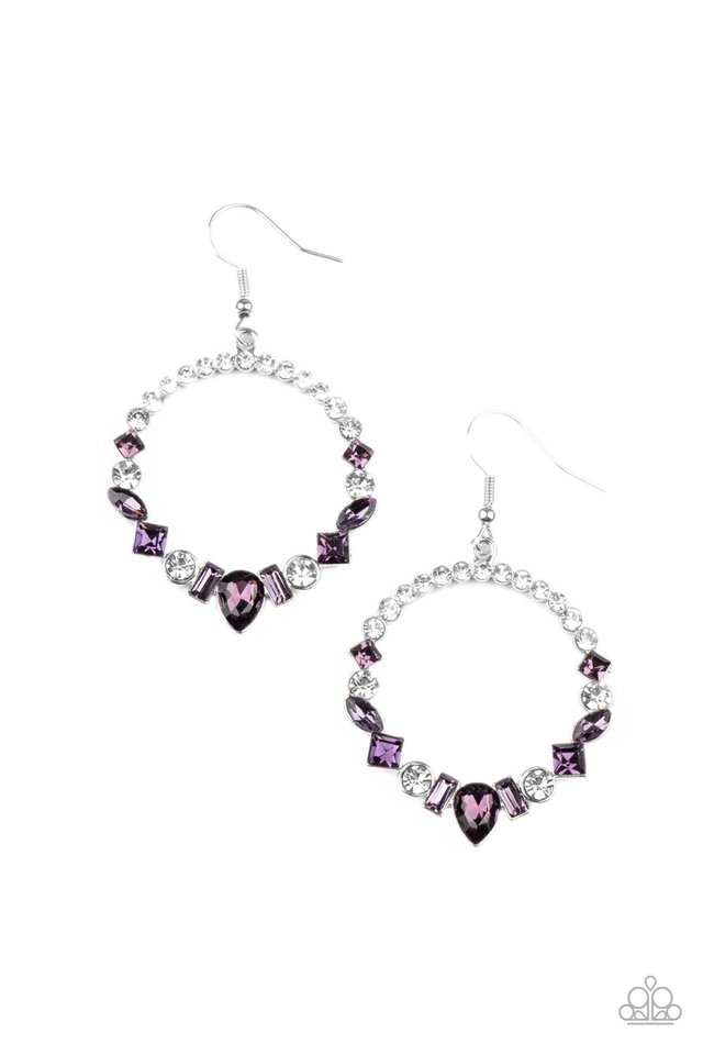 Revolutionary Refinement - Purple - Paparazzi Earring Image