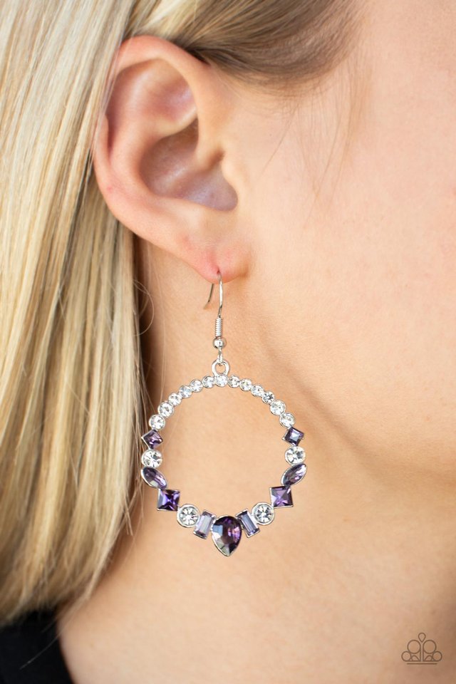 Revolutionary Refinement - Purple - Paparazzi Earring Image