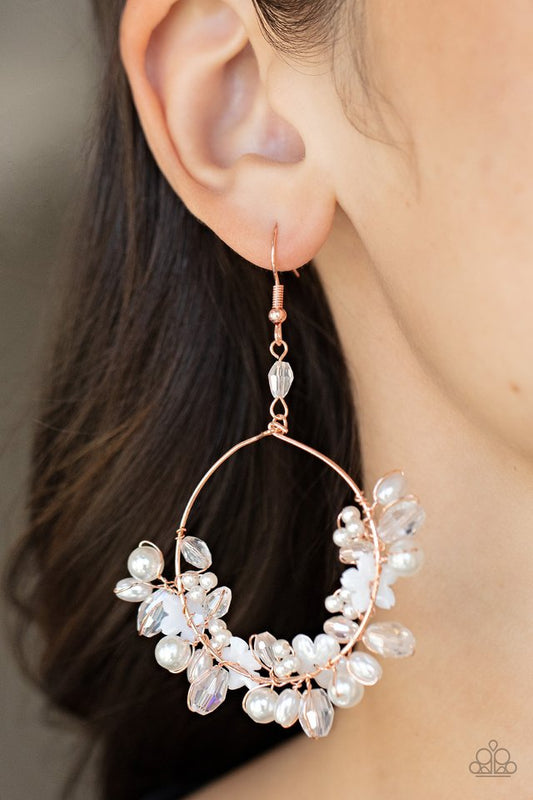 ​Floating Gardens - Copper - Paparazzi Earring Image