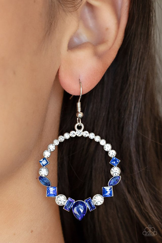 ​Revolutionary Refinement - Blue - Paparazzi Earring Image