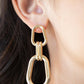 Harmonic Hardware - Gold - Paparazzi Earring Image