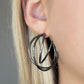 ​City Contour - Black - Paparazzi Earring Image