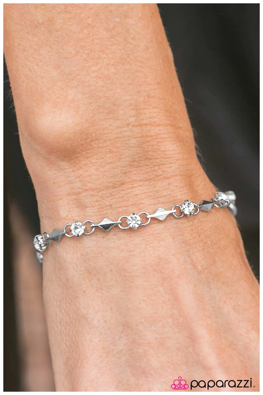 Paparazzi Bracelet ~ Sparkle And Shine  - White