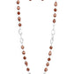 ​Tea Party Tango - Brown - Paparazzi Necklace Image