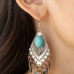 Earthy Etiquette - Blue - Paparazzi Earring Image