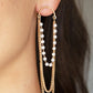 ​Vintage VIP - Gold - Paparazzi Earring Image