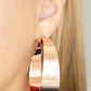 ​Curve Crushin - C​​opper - Paparazzi Earring Image