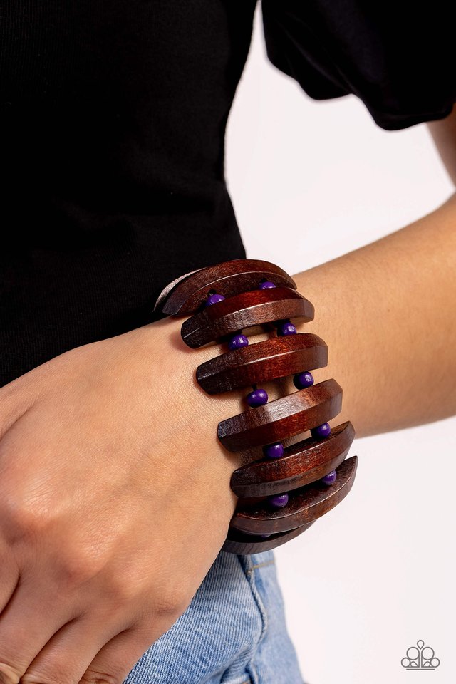 Bora Bora Bauble - Purple - Paparazzi Bracelet Image