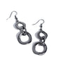 Metro Machinery - Black - Paparazzi Earring Image