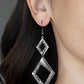 ​Deco Decoupage - Black - Paparazzi Earring Image