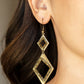 ​Deco Decoupage - Brass - Paparazzi Earring Image