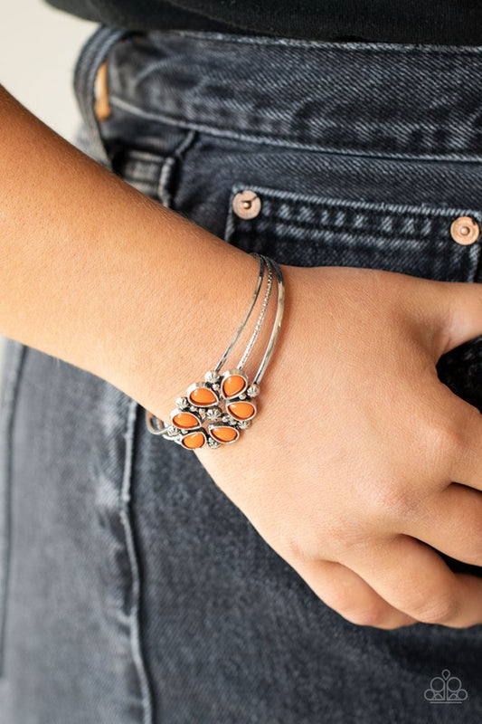 Taj Mahal Meadow - Orange - Paparazzi Bracelet Image