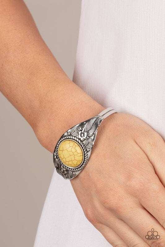 ​Whimsically Winslow - Yellow - Paparazzi Bracelet Image