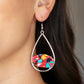 ​Tropical Terrazzo - Red - Paparazzi Earring Image