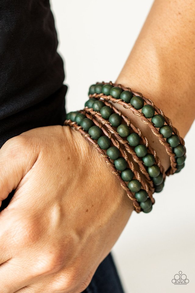 ​Pine Paradise - Green - Paparazzi Bracelet Image