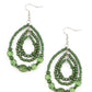 Prana Party - Green - Paparazzi Earring Image