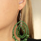 Prana Party - Green - Paparazzi Earring Image