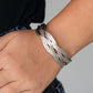 ​Get Your Wires Crossed - Silver - Paparazzi Bracelet Image